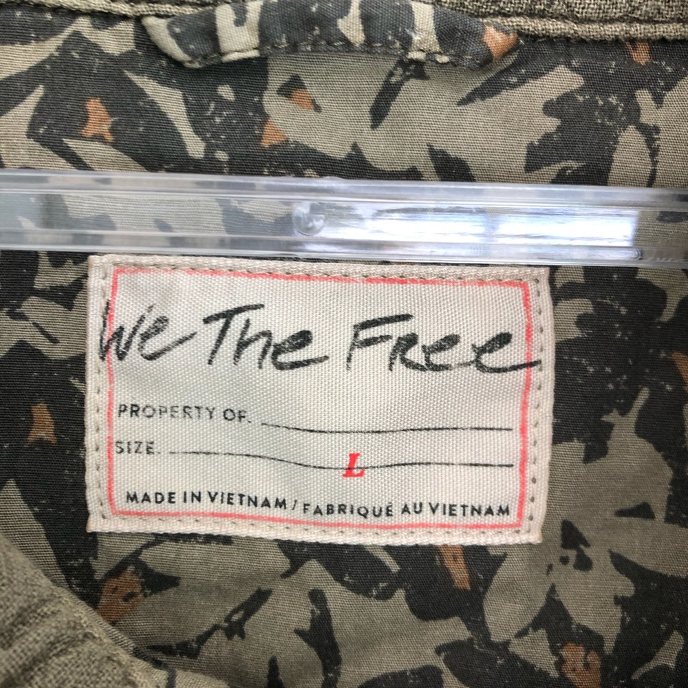 Free People Eyes On You Army Green Surplus Jacket - Picture 10 of 12